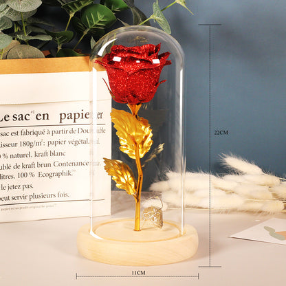 Eternal Rose LED Light in Glass Dome