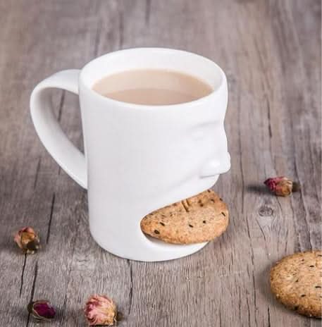 Ceramic Face-Cookie Coffee Mug