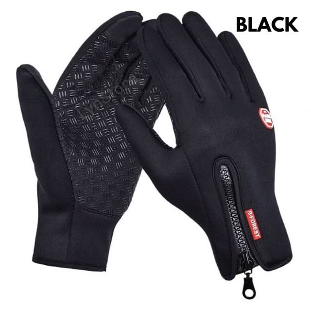Gants d'hiver tactiles pour la moto, imperméables et doublés polaire, compatibles avec écrans tactiles et adaptés au sport.