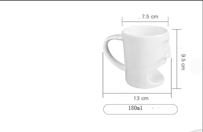 Ceramic Face-Cookie Coffee Mug