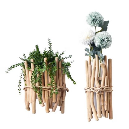 Simple modern wooden vase