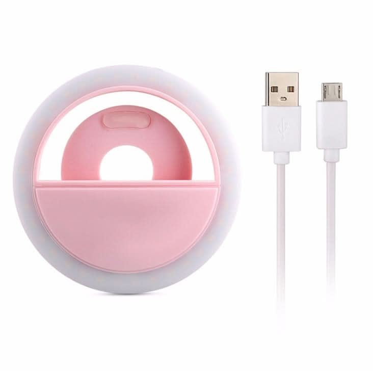 Handy-Aufhelllicht mit USB-Ladefunktion, Modell RK12, Handy-Selbstauslöser, Beauty-Aufhelllicht