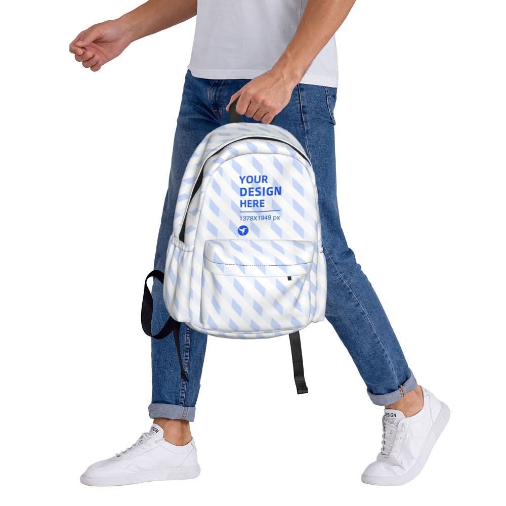 Black Large Capacity Lightweight Travel Backpack