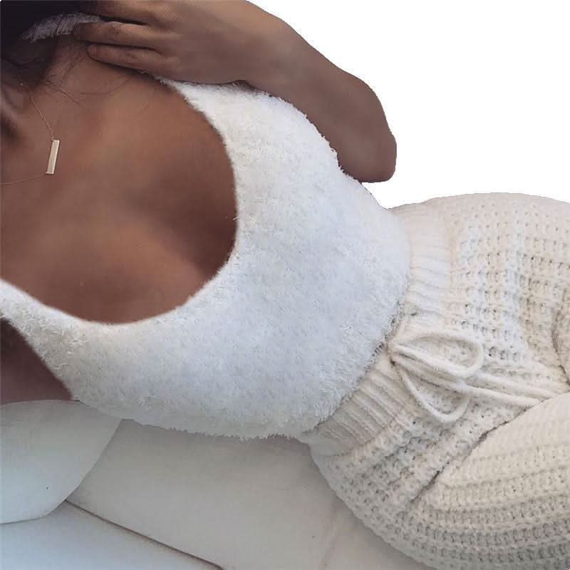 Women's Long Sleeve Crop Top and Shorts Pajama Set, 3pcs
