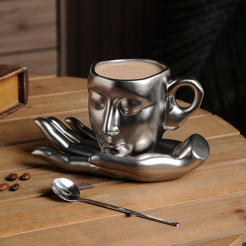 Ceramic Abstract Art Coffee Cup