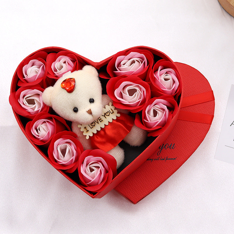 Soap Flower Gift Box color options