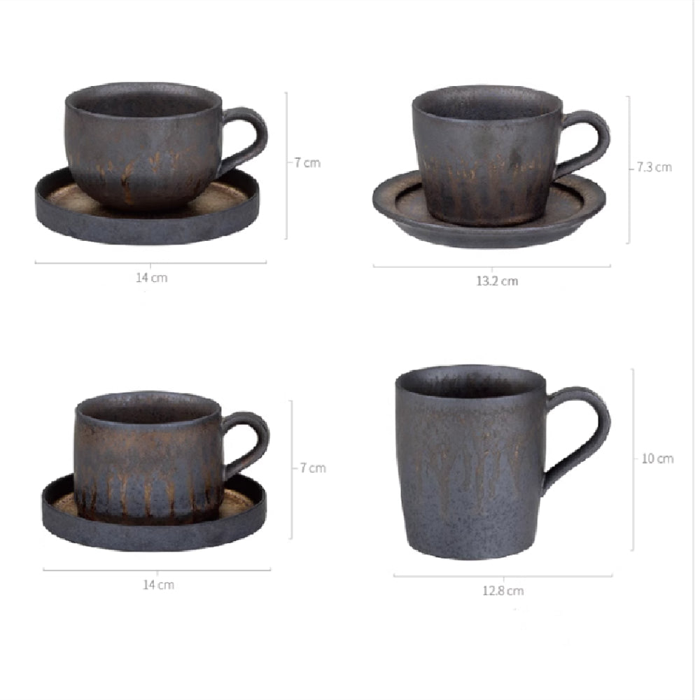 Japanese-style coffee cup size detail