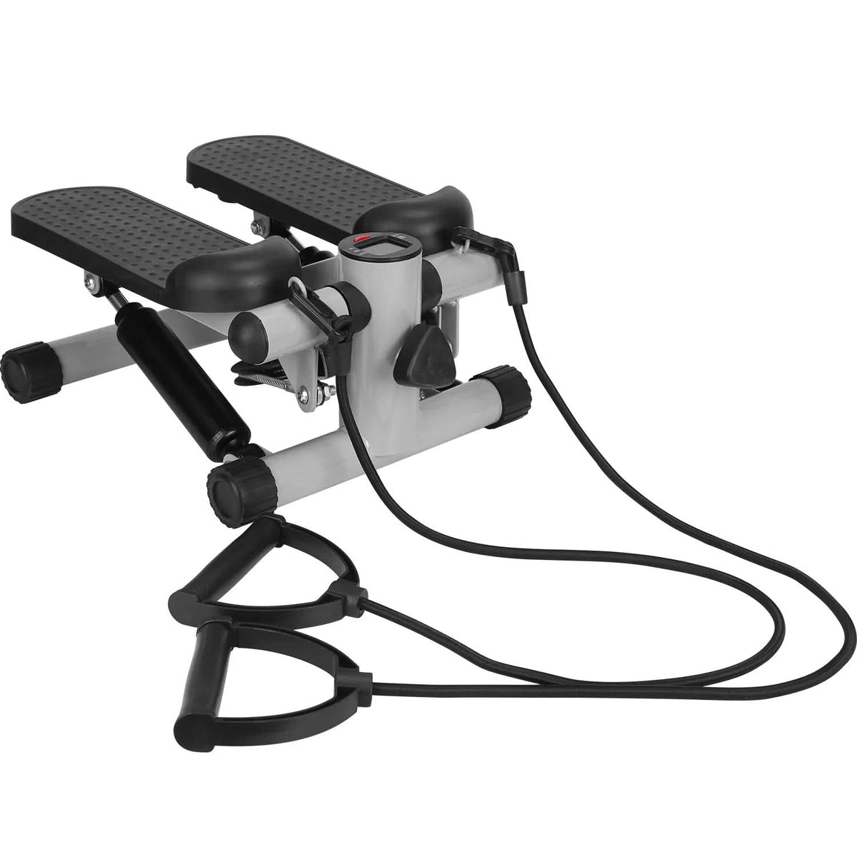 Mini Fitness Stepper with Resistance Bands and LCD Monitor