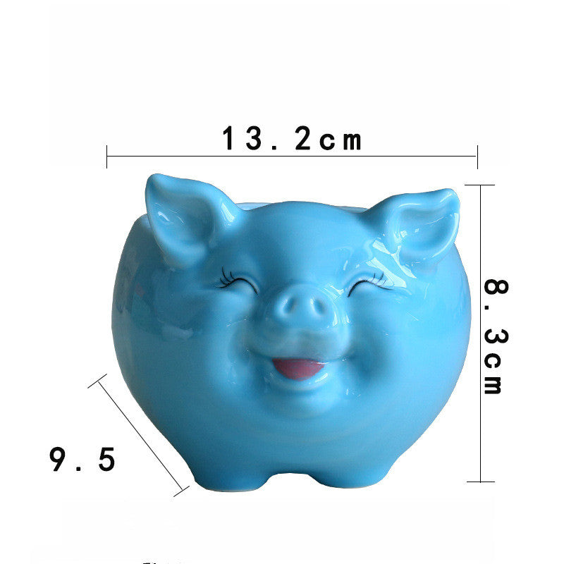 Ceramic animal flower pot pink colorway