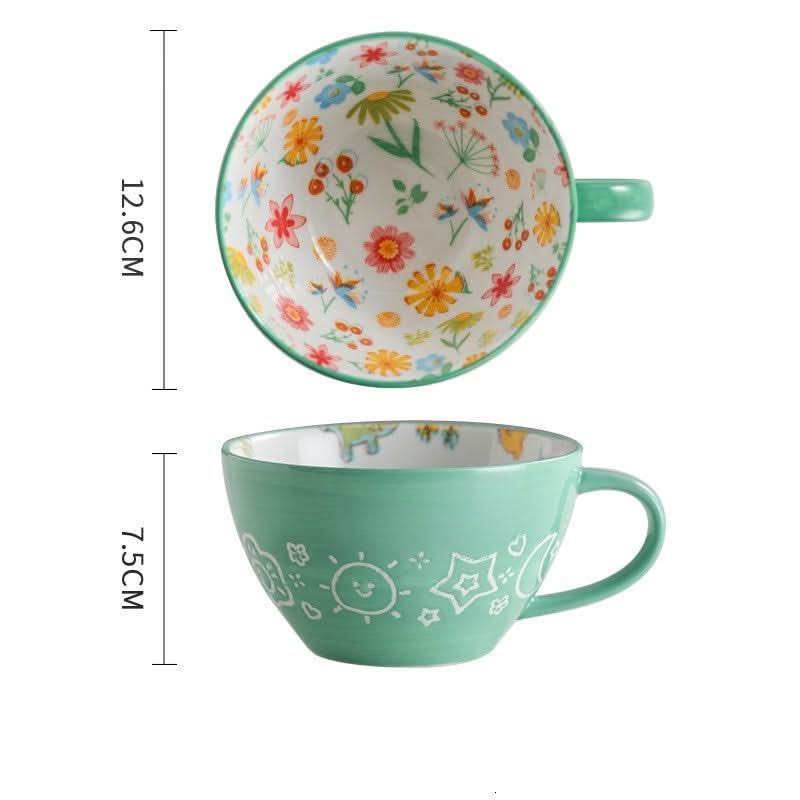 Ceramic Breakfast Tea or Milk Mug