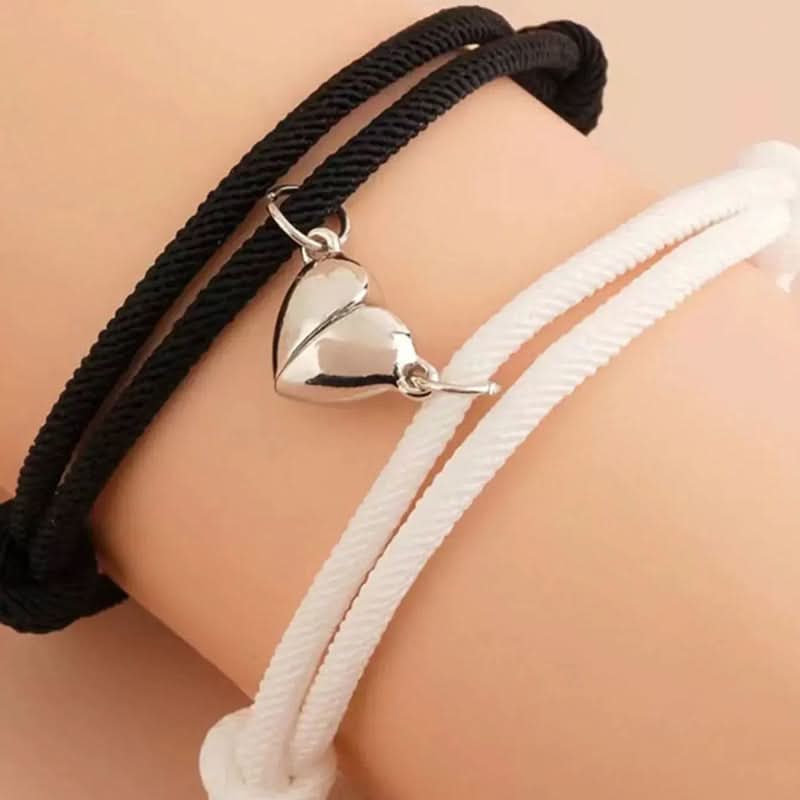 Wish Stone Love Magnet Hand-knitted Rope Couple Bracelet