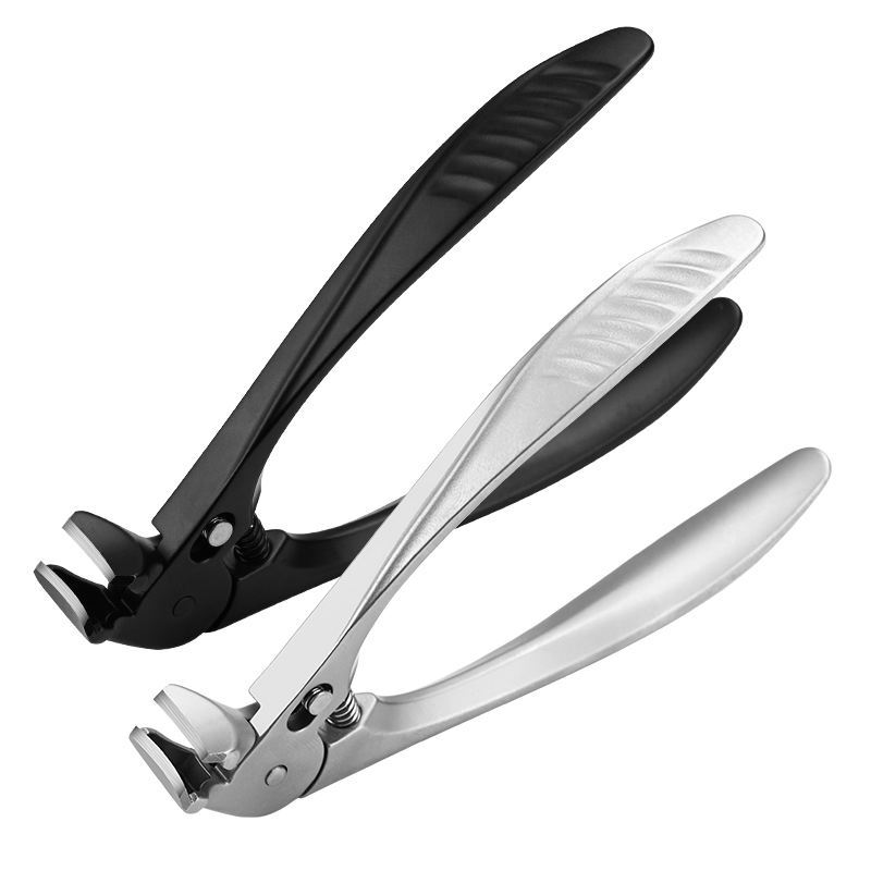 Curved Stainless Steel Large-Opening Nail Clippers With Splash Guard