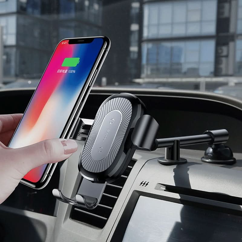 Support de charge sans fil Gravity Bracket pour voiture, chargeur sans fil deux-en-un