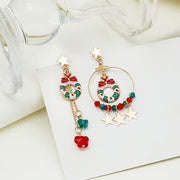 Christmas Elk Star Pendant Earrings Set