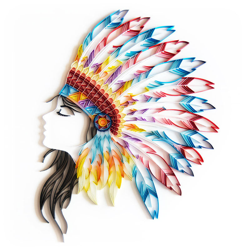 Quilling paper craft design example