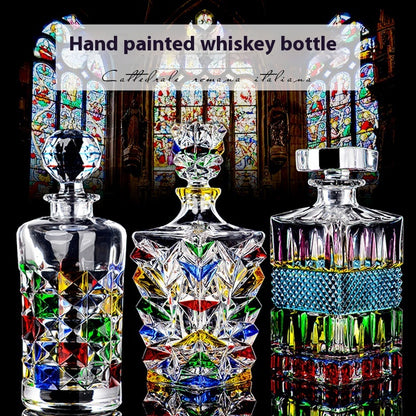 Painted Glass Wine Decanter color variant