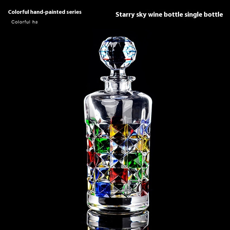 Painted Glass Wine Decanter pattern