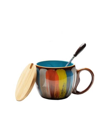 European-Style Ceramic Mug Set - 350ml