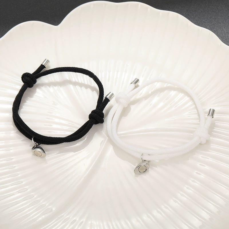 Wish Stone Love Magnet couple bracelet pair