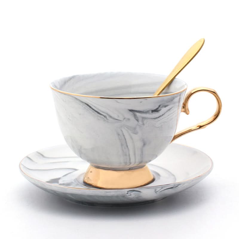 Ceramic Tea Cups and Saucers Set