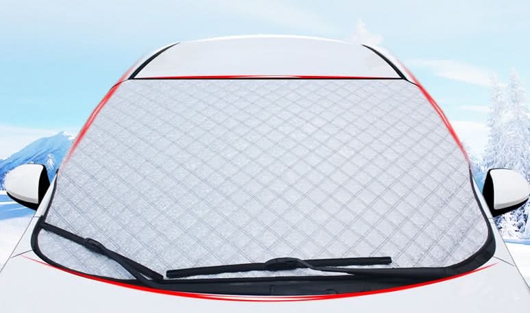 Schneeschutz für Autos, Frontscheibenabdeckung, Frostschutz, Winterausrüstung, Snowboard-Windschutzscheiben-Schneeschutz, Frostschutz