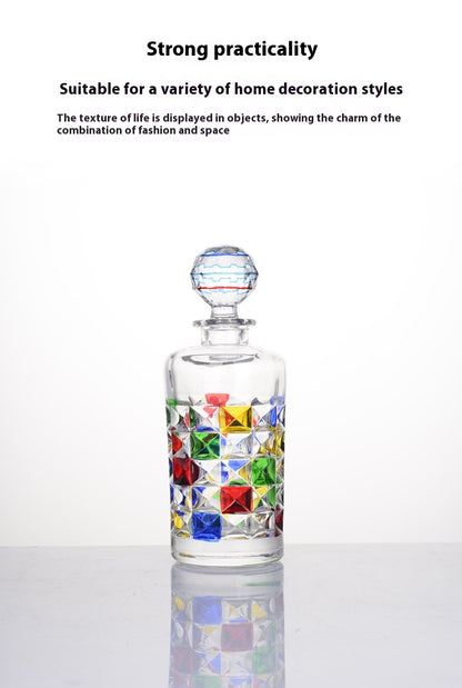 Painted Glass Wine Decanter lifestyle