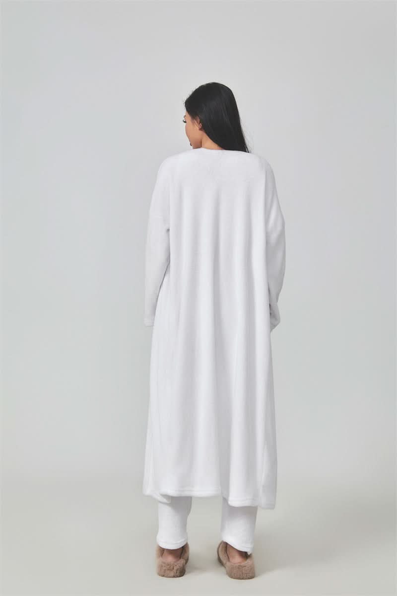 Ensemble pyjama confortable, ensemble de détente 3 pièces, vêtements d'intérieur mignons, ensembles chauds, ensemble assorti, ensemble de détente, ensembles pantalon 3 pièces, robe d'hiver pour femme