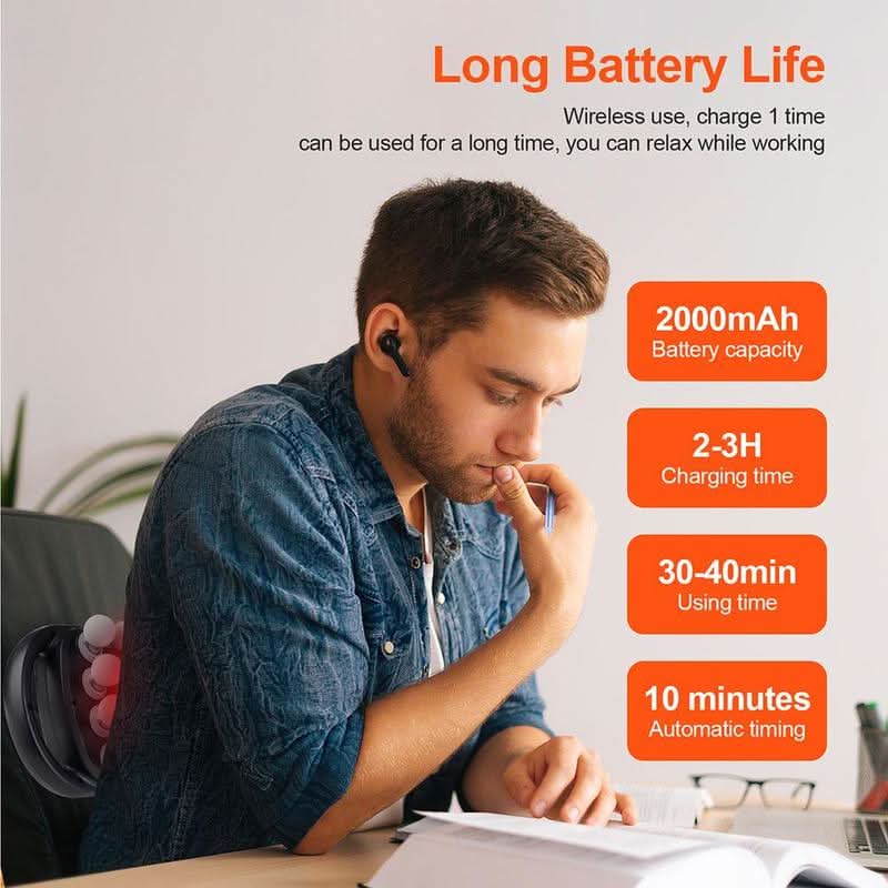 VibraMax Ultra™ Percussion Massage Gun – Multi-Head Body Relief for Calf, Back & Lower Waist