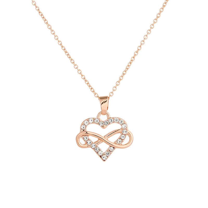 Titanium Steel Heart Necklace – Collarbone Chain, Valentine's Day Gift