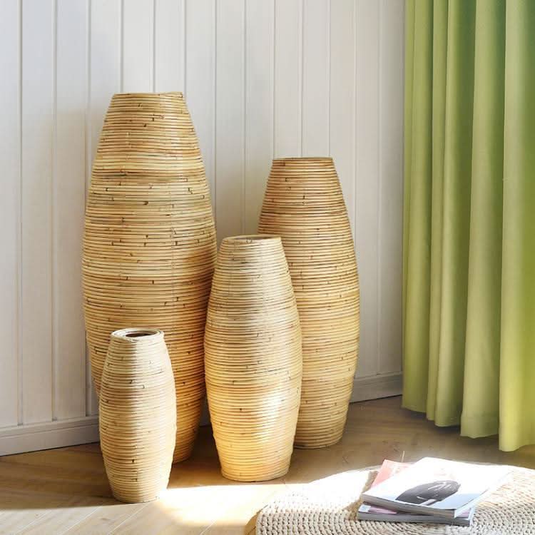 Natural Woven-Style Vase