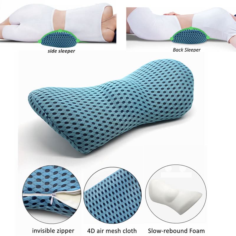 Coussin de soutien lombaire pour les personnes dormant sur le côté, soulagement des douleurs de hanche, coccyx et sciatique pendant la grossesse, coussin pour dossier de chaise, coussin lombaire pour siège auto