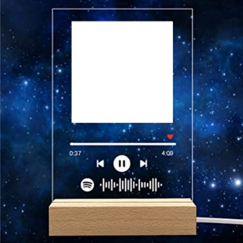 Personalized Photo Music Album Cover Night Light