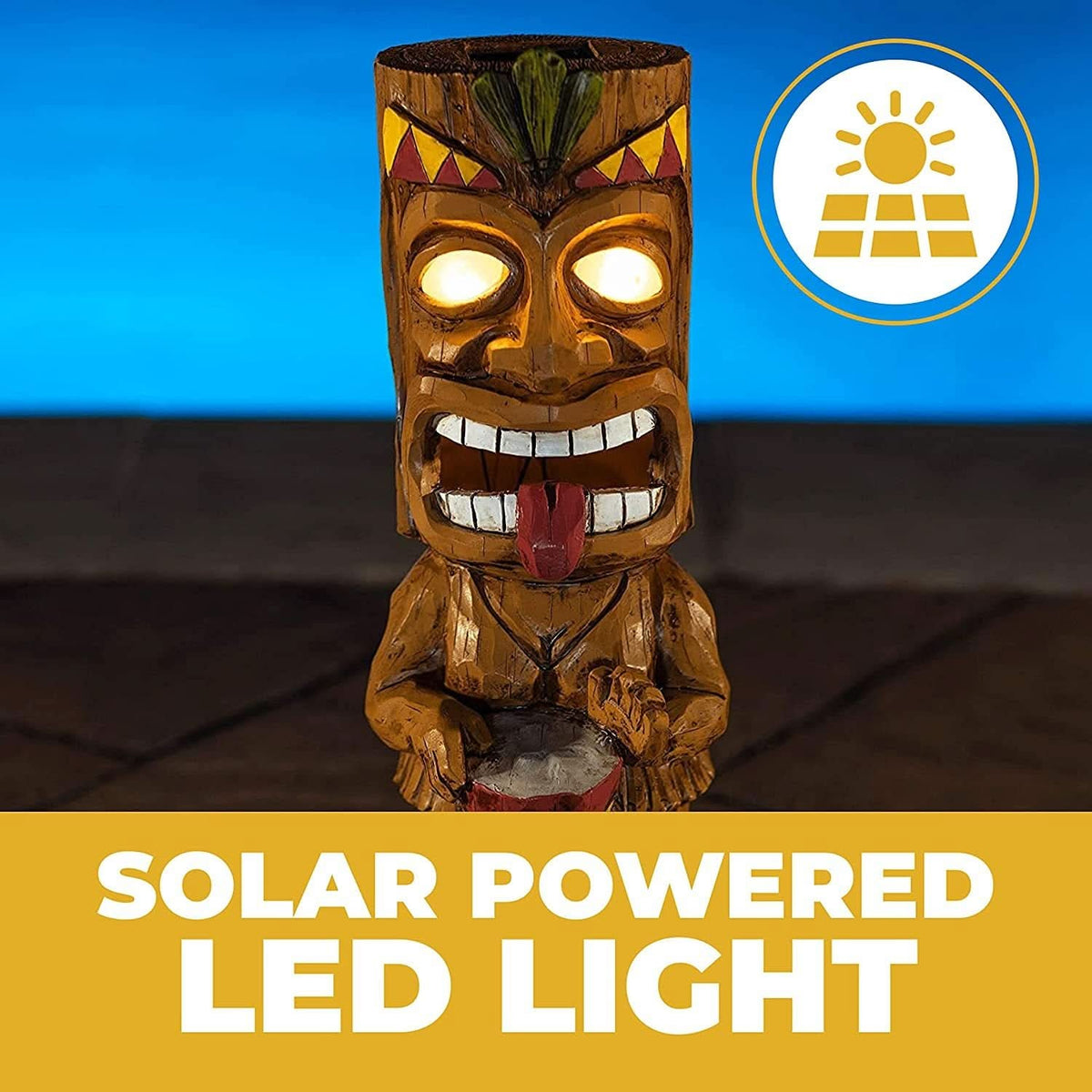 Cocktail Tiki Solar LED Garden Light