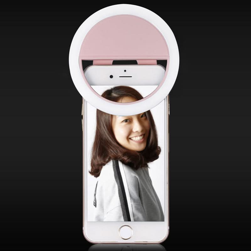 Handy-Aufhelllicht mit USB-Ladefunktion, Modell RK12, Handy-Selbstauslöser, Beauty-Aufhelllicht
