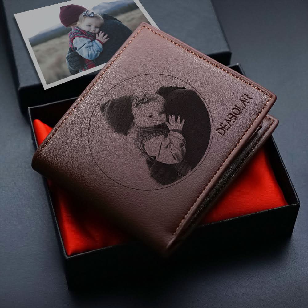 Portefeuille homme court à trois volets personnalisé et tendance – Accessoire élégant et pratique au quotidien