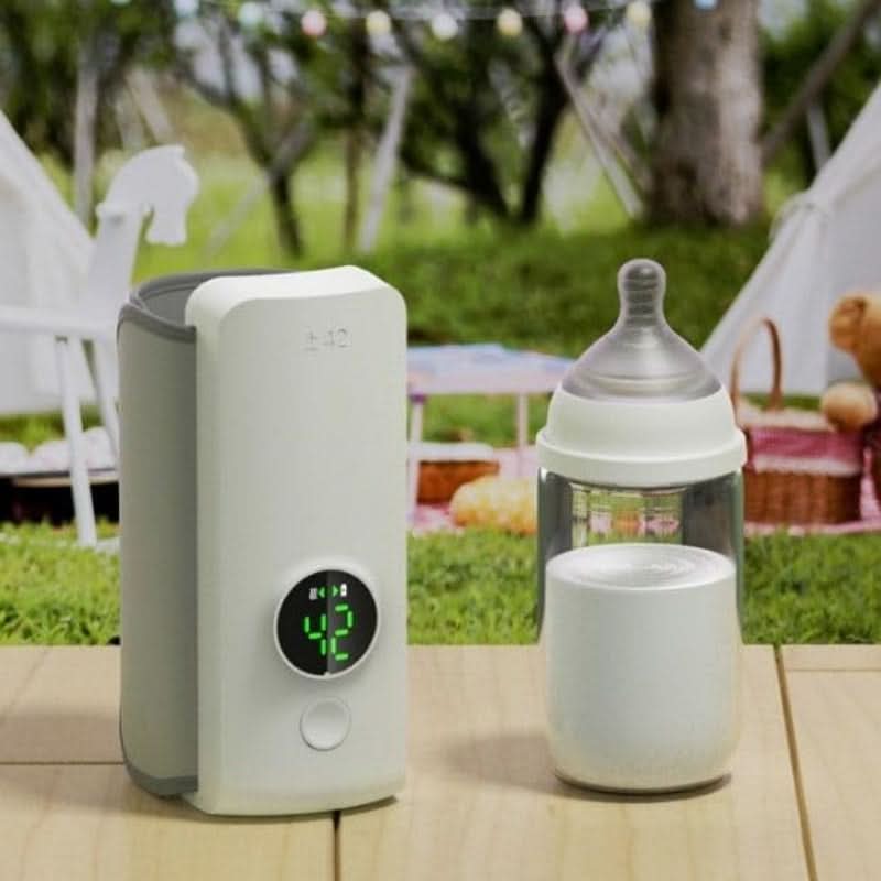 Tragbarer, kabelloser und wiederaufladbarer Flaschenwärmer mit USB-Ladefunktion und Heiztasche, tragbarer Milchwärmer mit konstanter Temperatur, universelle Flaschenisolierung