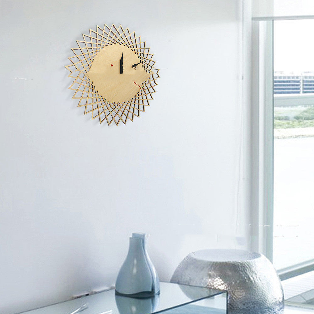 Nordic Style Wooden Wall Clock lifestyle