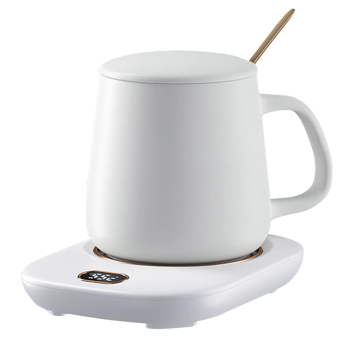 3 couleurs au choix -- Chauffe-tasse électrique de bureau avec arrêt automatique, compatible USB, pour thé, lait et autres boissons. 3 réglages de température.