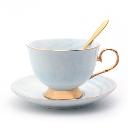 Ceramic tea cup and saucer set