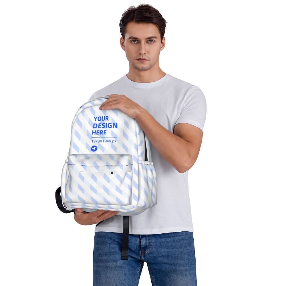 Black Large Capacity Lightweight Travel Backpack