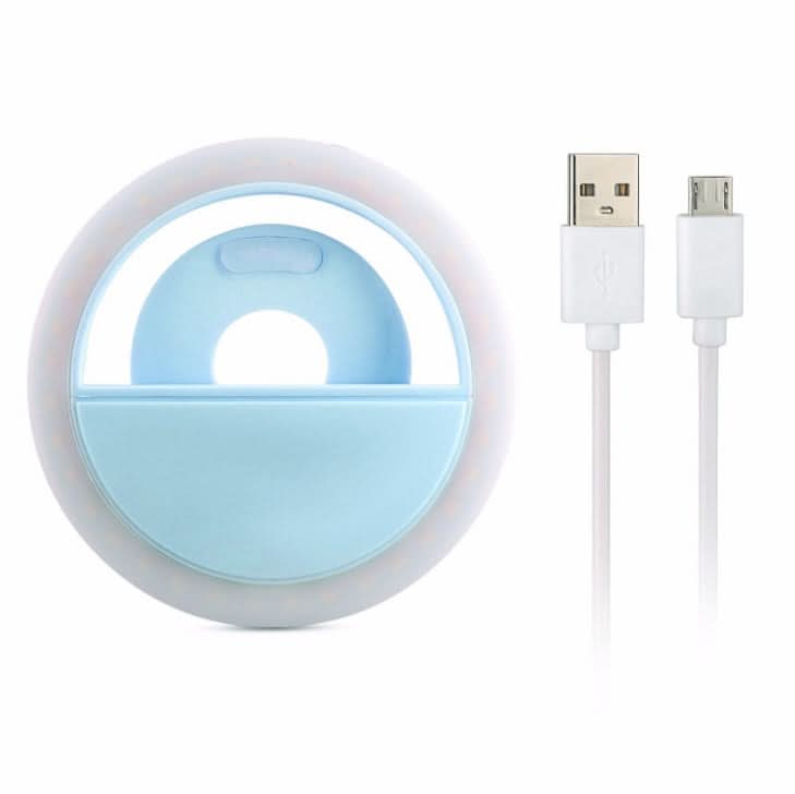 Handy-Aufhelllicht mit USB-Ladefunktion, Modell RK12, Handy-Selbstauslöser, Beauty-Aufhelllicht