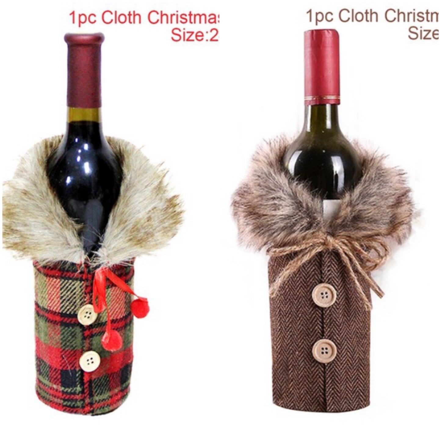 Christmas Wine Bottle Socks