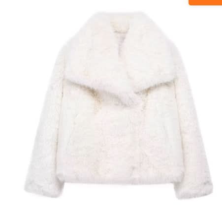 Manteau d'hiver en peluche chaude et épaisse, style tendance, veste à revers duveteuse, haut décontracté à manches longues pour femmes