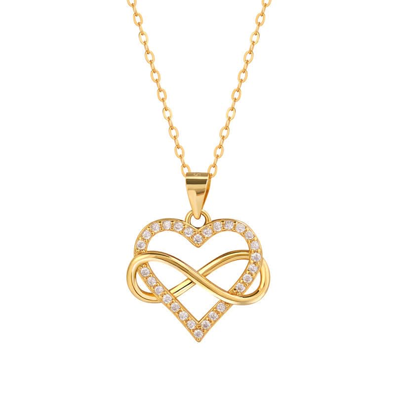 Titanium Steel Heart Necklace – Collarbone Chain, Valentine's Day Gift