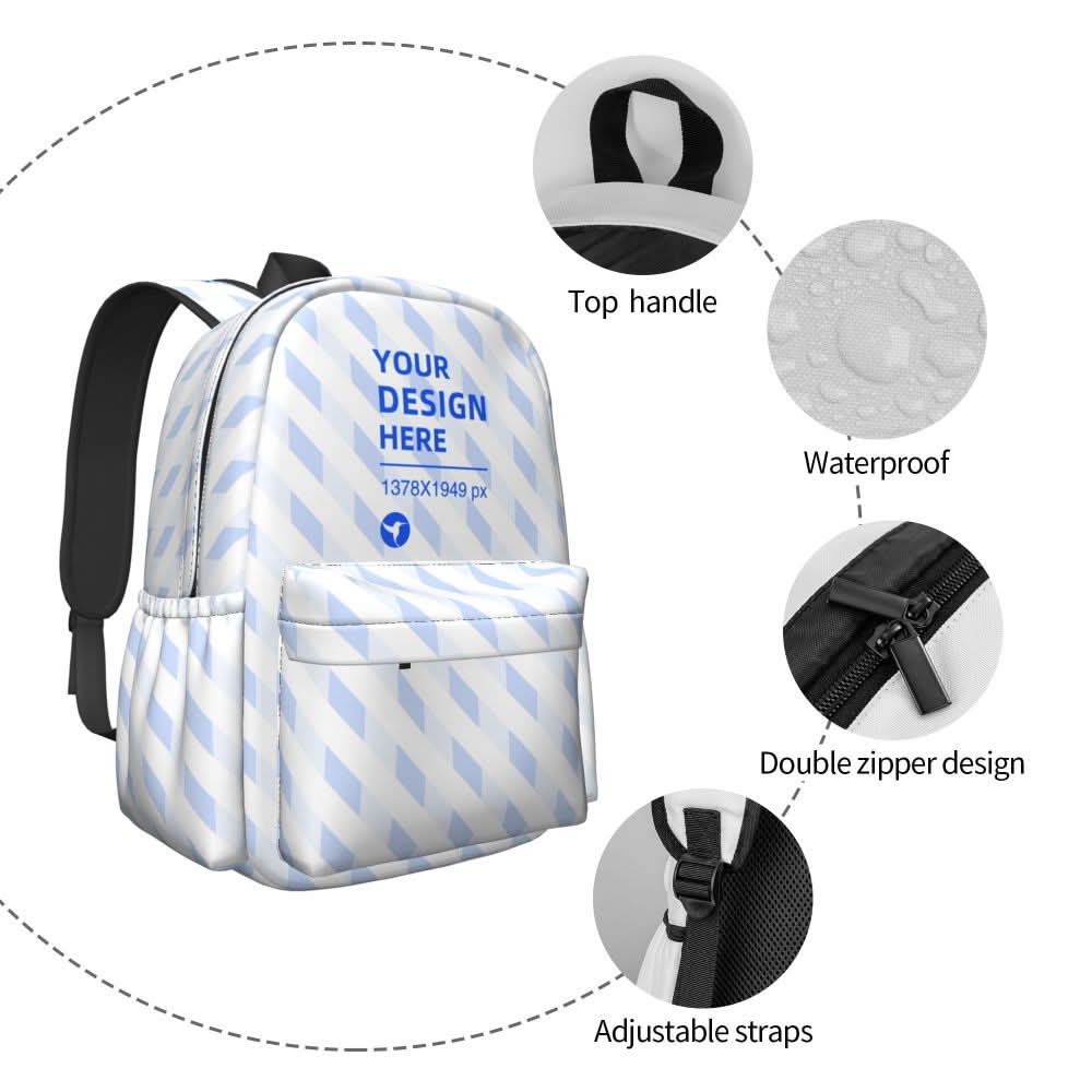 Black Large Capacity Lightweight Travel Backpack