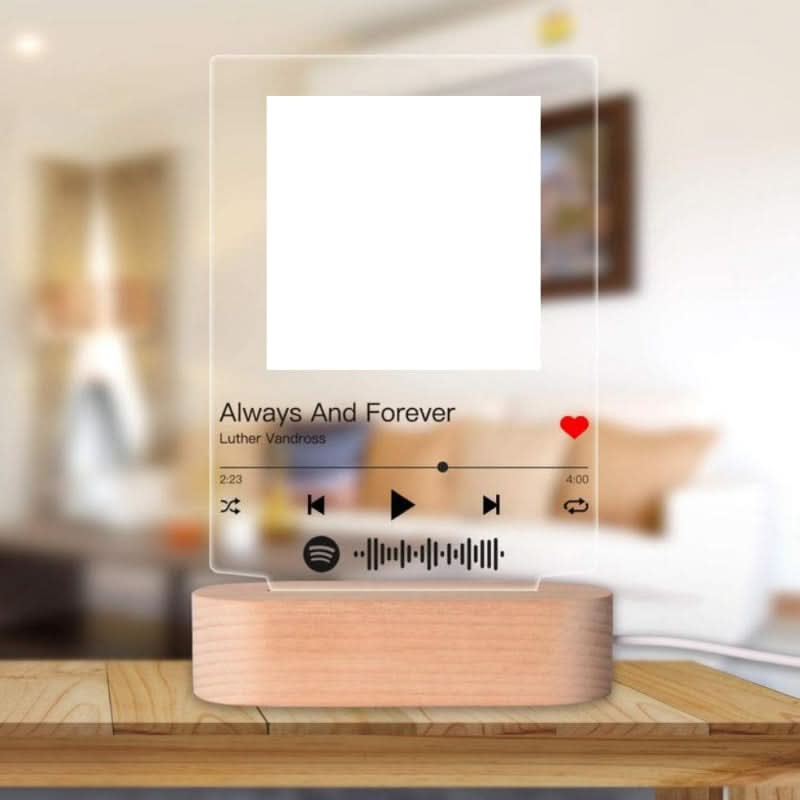 Personalized Photo Music Album Cover Night Light