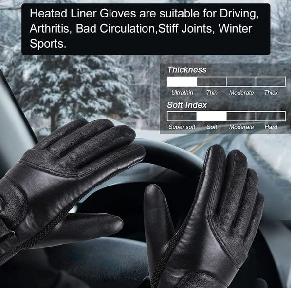 USB Heated Gloves for Men & Women – Thermal Winter Gloves for Skiing, Snow, Cold Weather – Touchscreen & Windproof