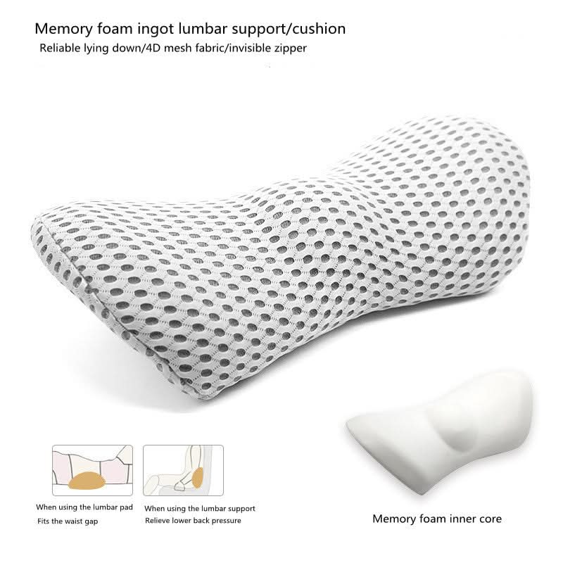 Coussin de soutien lombaire pour les personnes dormant sur le côté, soulagement des douleurs de hanche, coccyx et sciatique pendant la grossesse, coussin pour dossier de chaise, coussin lombaire pour siège auto