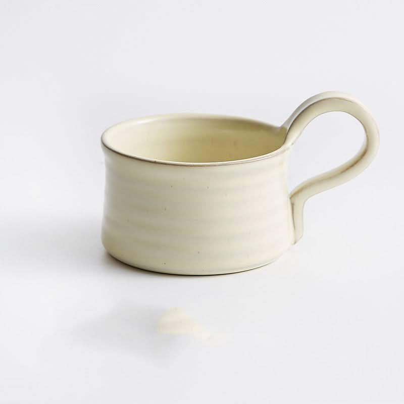 Japanese style vintage stoneware mug ceramic coffee cup