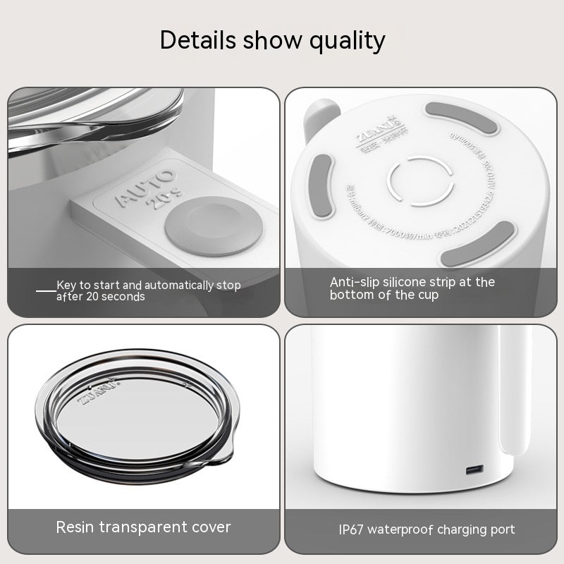 Magnetic Mixing Coffee Cup charging